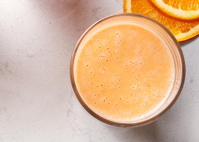 orange smoothie