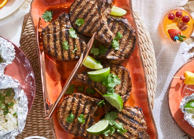caribbean pork chops