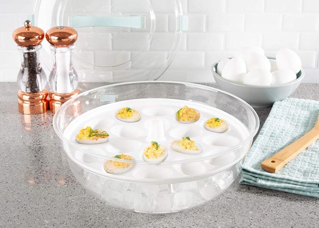 Classic Cuisine Cold Appetizer Tray-4-in-1 Chilled Platter
