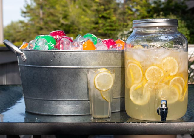 lemonade at potluck