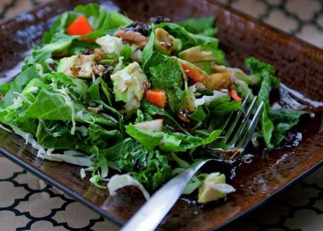 Winter grüner Salat
