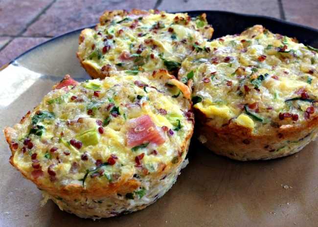 Mini Frittatas mit Quinoa