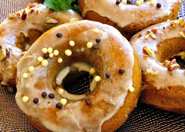 Maple Pumpkin Doughnuts