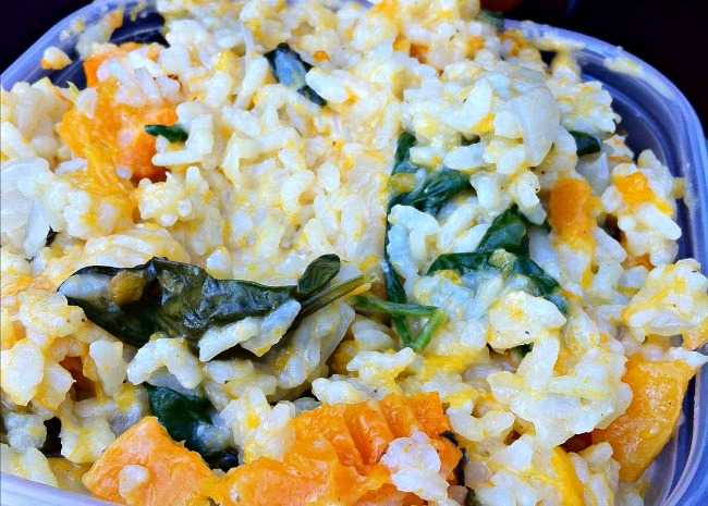 Risotto arrosto di zucca e feta