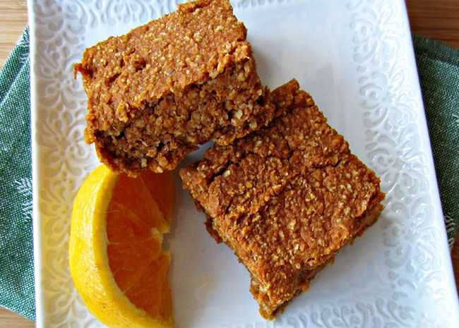 Barre di avena di zucca