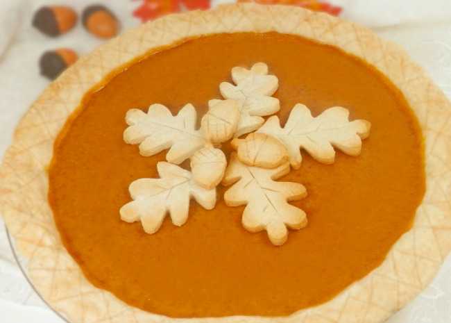 Homemade Fresh Pumpkin Pie