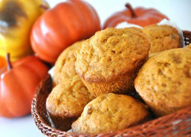 Pumpkin Wheat Honey Muffins