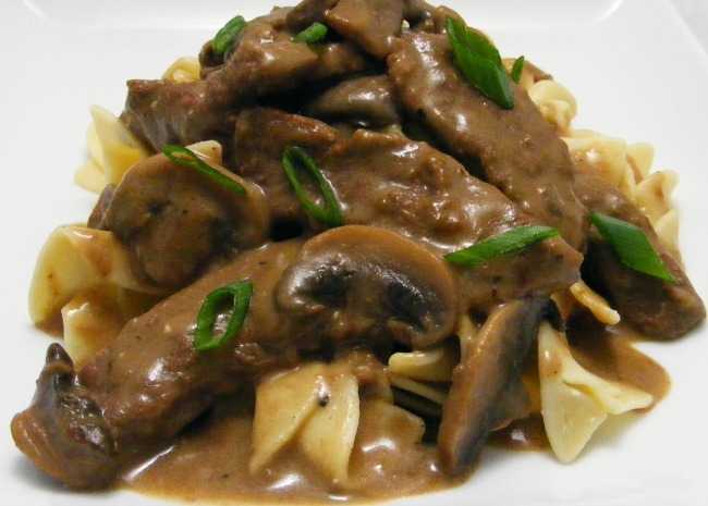 Beef Stroganoff With Leftover Steak