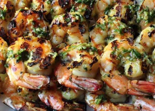 Chef John's Grilled Garlic and Herb Shrimp Recipe