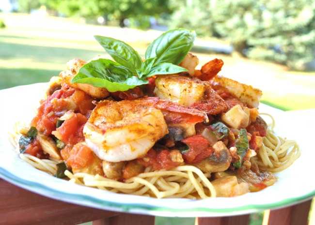 9 Best Quick And Easy Shrimp And Pasta Recipes Allrecipes 445887 Linguine Pasta With Shrimp And Tomatoes Photo By KGora