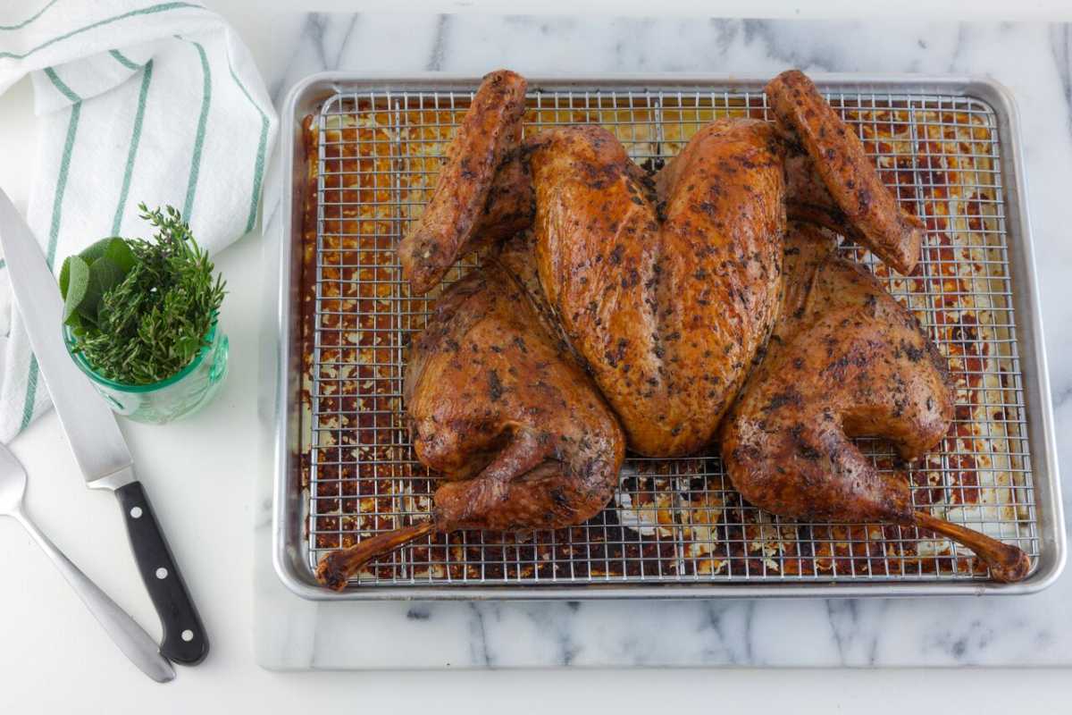 How To Spatchcock And Roast A Turkey Allrecipes