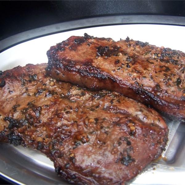 pan searing steak